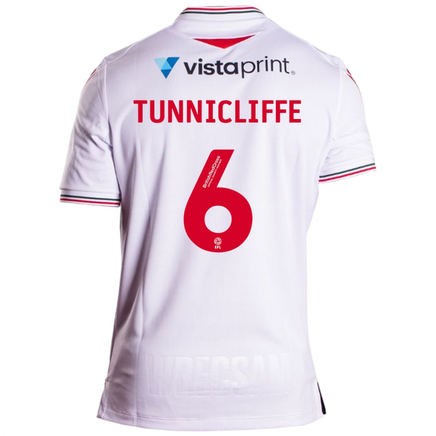 Kinder Jordan Tunnicliffe #6 Weiß Auswärtstrikot Trikot 2023/24 T-Shirt Belgien