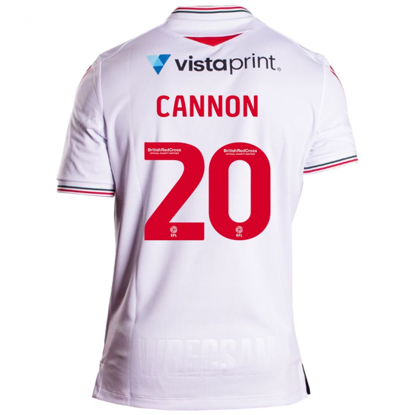 Kinderen Andy Cannon #20 Wit Uitshirt Uittenue 2023/24 T-Shirt België