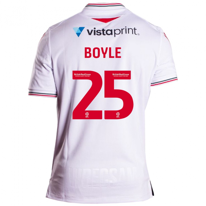 Kinderen Will Boyle #25 Wit Uitshirt Uittenue 2023/24 T-Shirt België