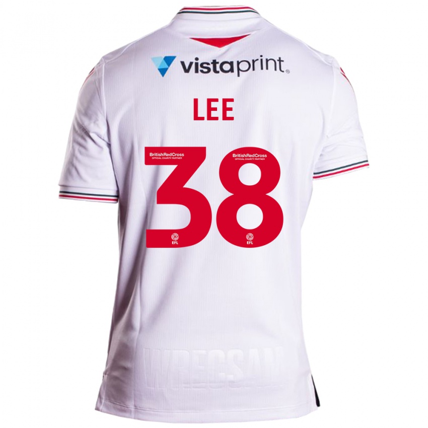 Kinderen Elliot Lee #38 Wit Uitshirt Uittenue 2023/24 T-Shirt België
