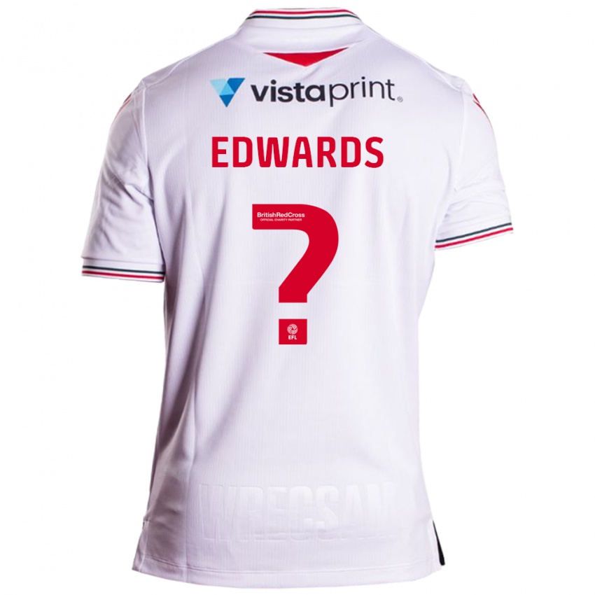 Kinder Callum Edwards #0 Weiß Auswärtstrikot Trikot 2023/24 T-Shirt Belgien