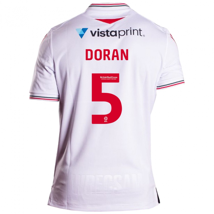 Kinder Louisha Doran #5 Weiß Auswärtstrikot Trikot 2023/24 T-Shirt Belgien