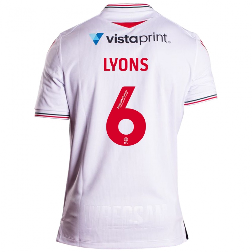 Kinder Lauryn Lyons #6 Weiß Auswärtstrikot Trikot 2023/24 T-Shirt Belgien