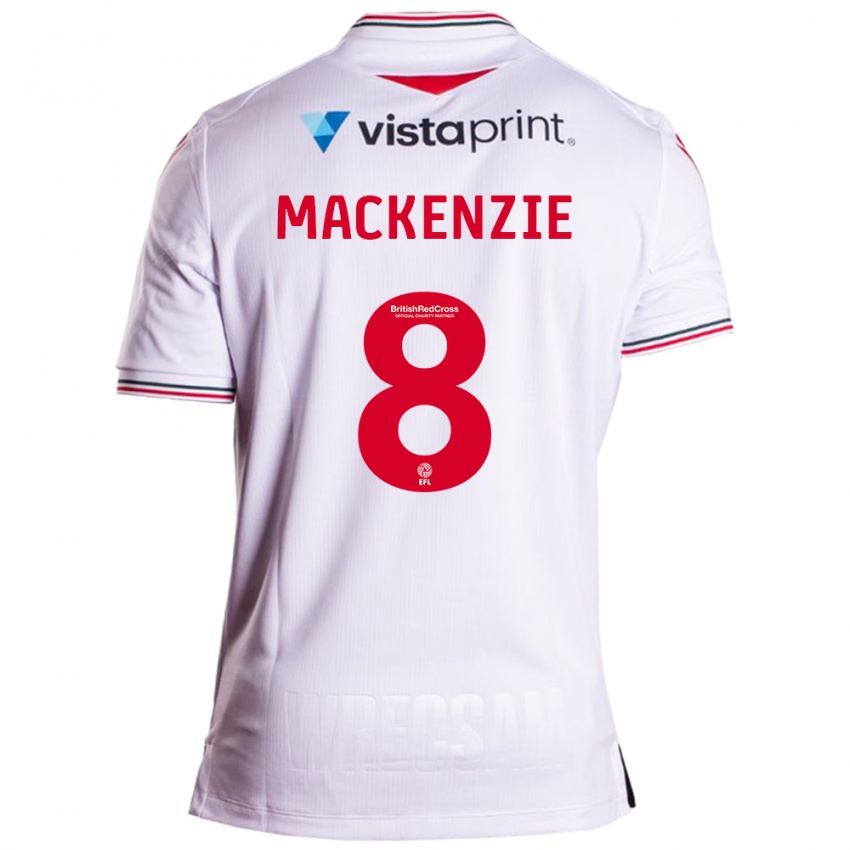 Kinder Libby Mackenzie #8 Weiß Auswärtstrikot Trikot 2023/24 T-Shirt Belgien