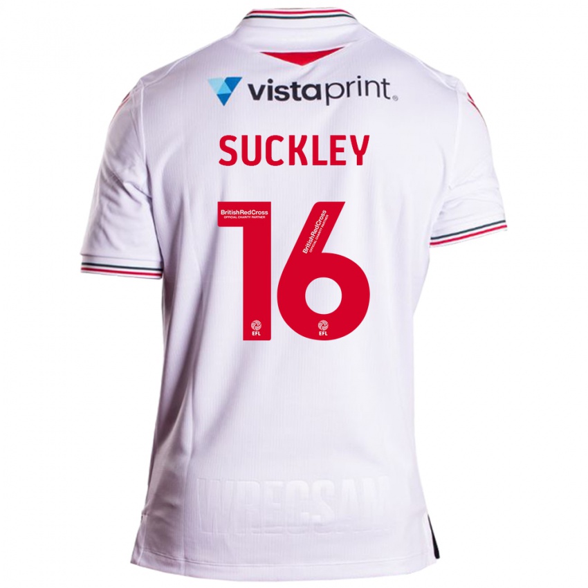Kinderen Ava Suckley #16 Wit Uitshirt Uittenue 2023/24 T-Shirt België