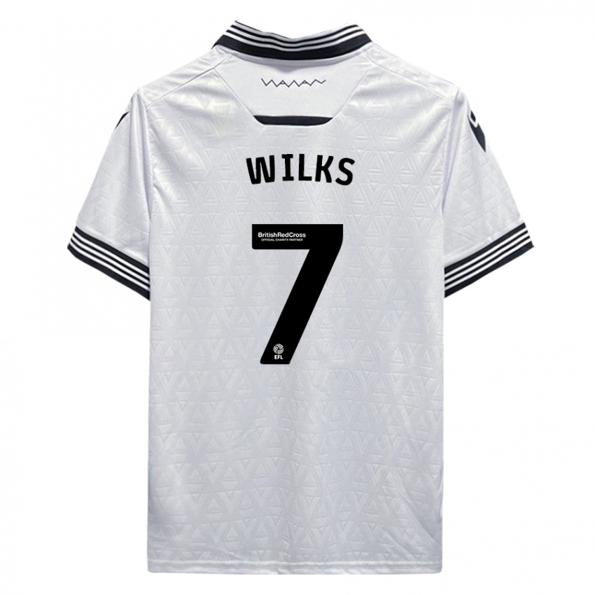 Kinder Mallik Wilks #7 Weiß Auswärtstrikot Trikot 2023/24 T-Shirt Belgien
