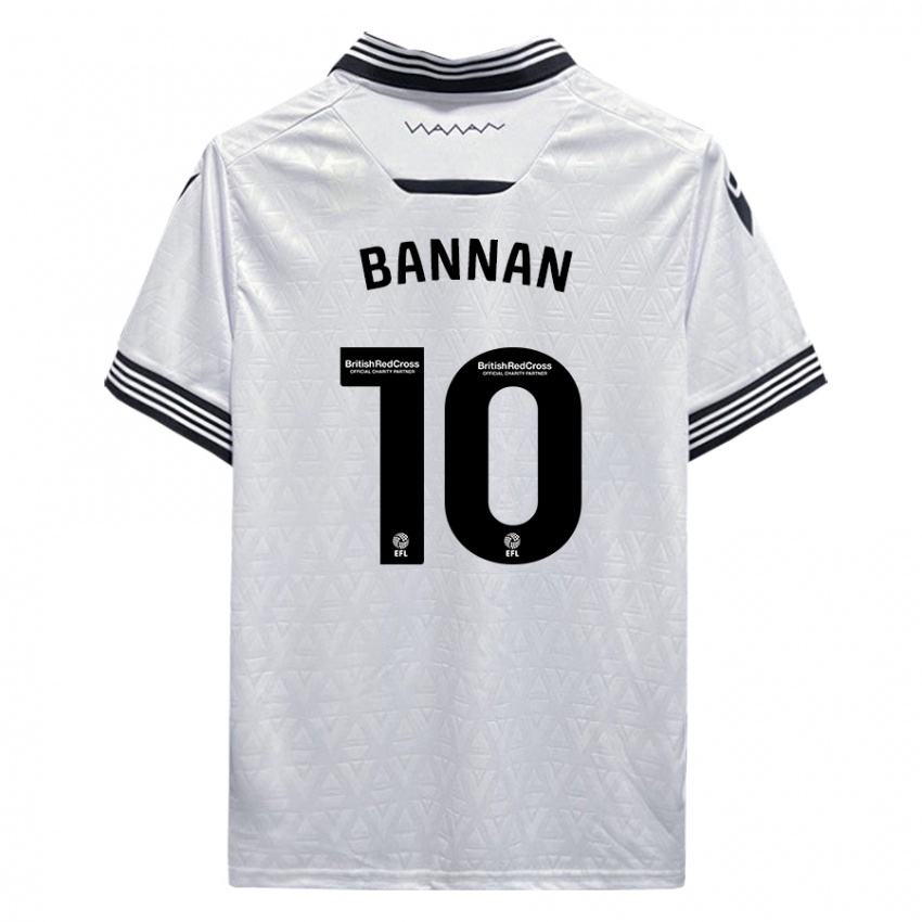 Kinderen Barry Bannan #10 Wit Uitshirt Uittenue 2023/24 T-Shirt België