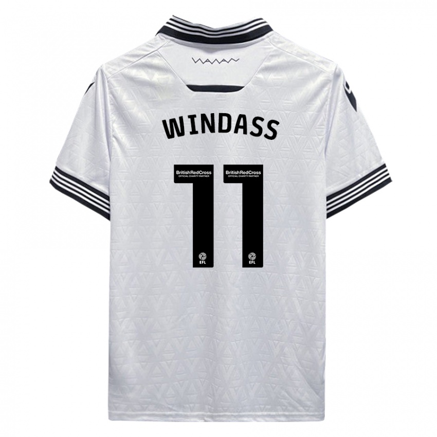 Kinder Josh Windass #11 Weiß Auswärtstrikot Trikot 2023/24 T-Shirt Belgien