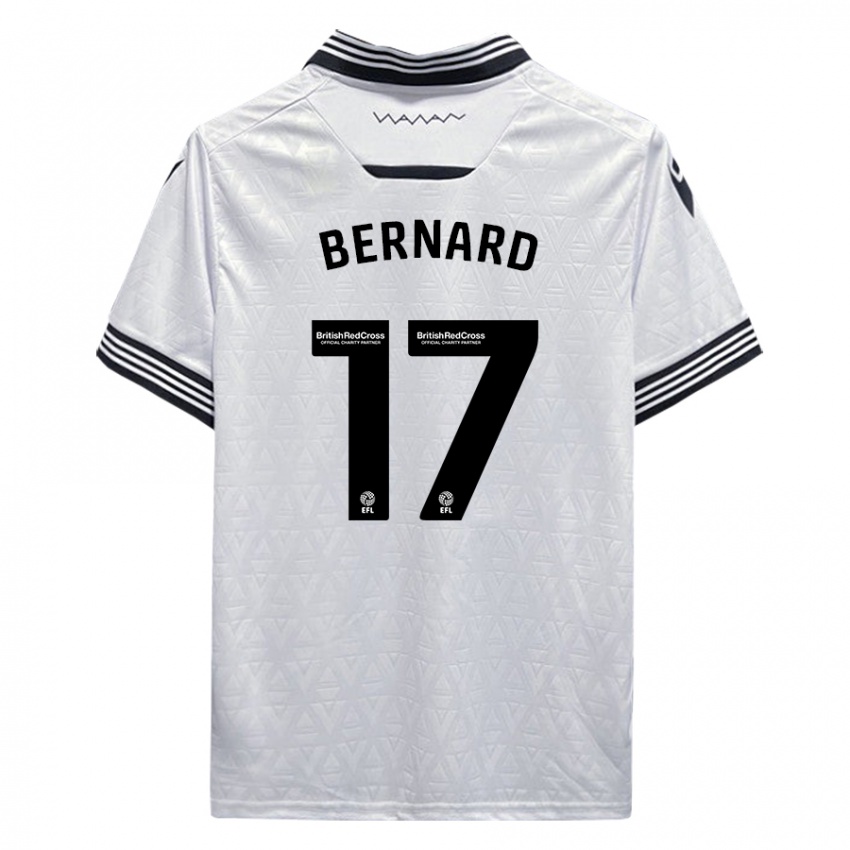 Kinder Di'shon Bernard #17 Weiß Auswärtstrikot Trikot 2023/24 T-Shirt Belgien