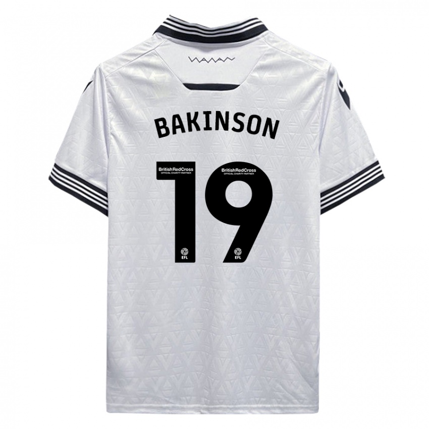 Kinder Tyreeq Bakinson #19 Weiß Auswärtstrikot Trikot 2023/24 T-Shirt Belgien