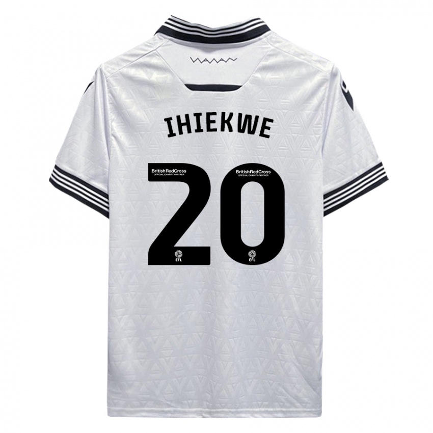 Kinder Michael Ihiekwe #20 Weiß Auswärtstrikot Trikot 2023/24 T-Shirt Belgien