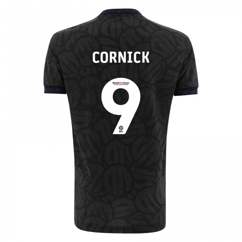 Kinder Harry Cornick #9 Schwarz Auswärtstrikot Trikot 2023/24 T-Shirt Belgien