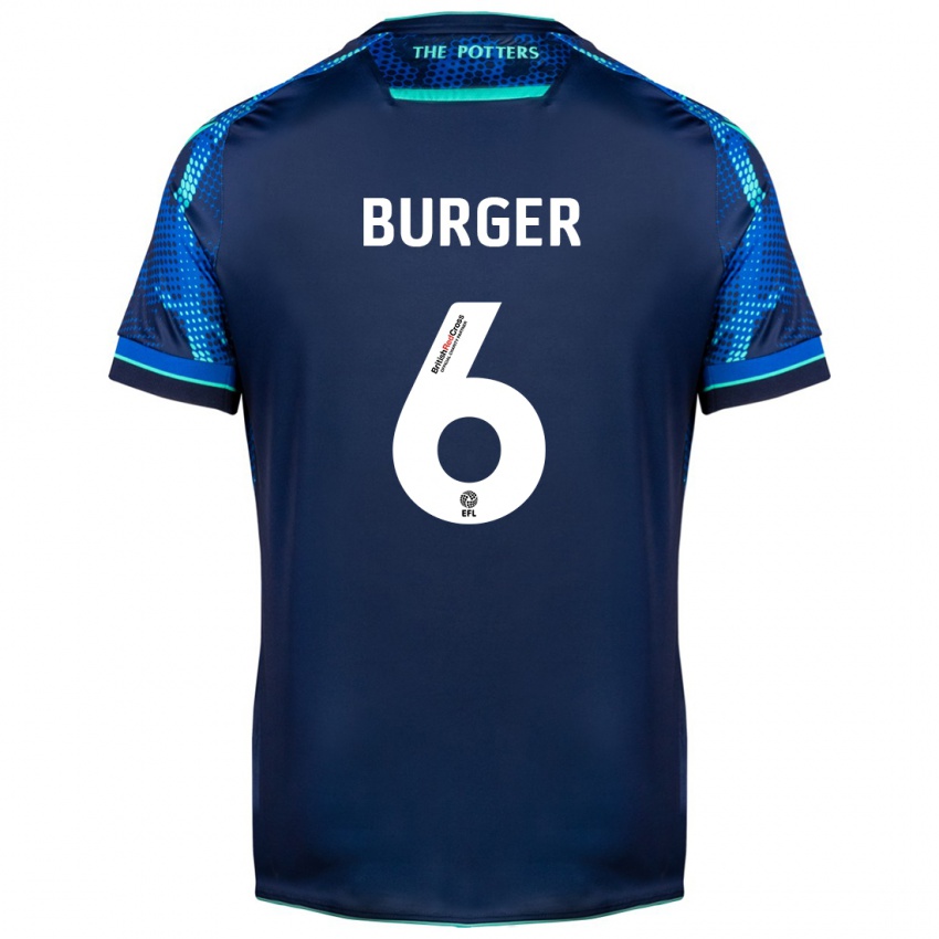 Kinder Wouter Burger #6 Marine Auswärtstrikot Trikot 2023/24 T-Shirt Belgien