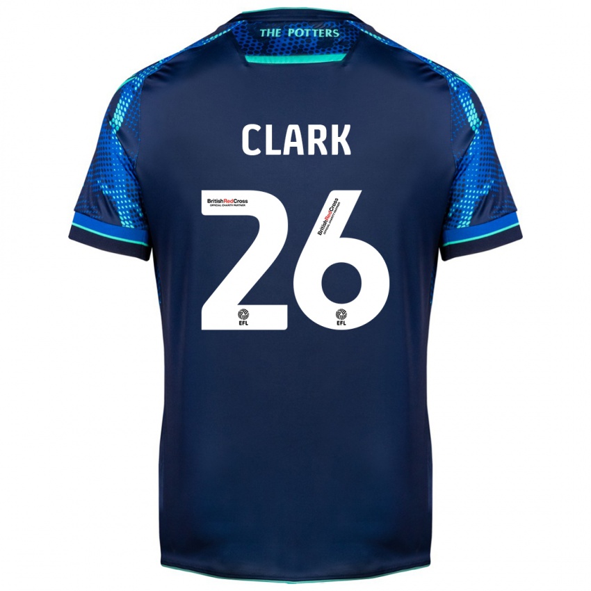 Kinderen Ciaran Clark #26 Marine Uitshirt Uittenue 2023/24 T-Shirt België