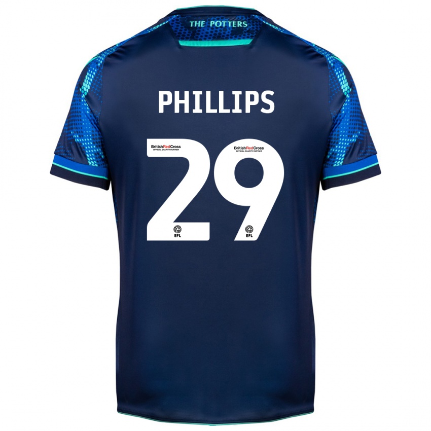 Kinderen D'margio Wright-Phillips #29 Marine Uitshirt Uittenue 2023/24 T-Shirt België