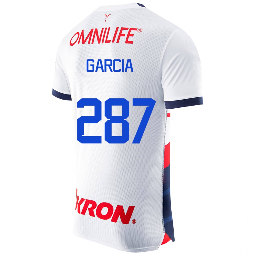 Kinderen Gael García #287 Wit Uitshirt Uittenue 2023/24 T-Shirt België