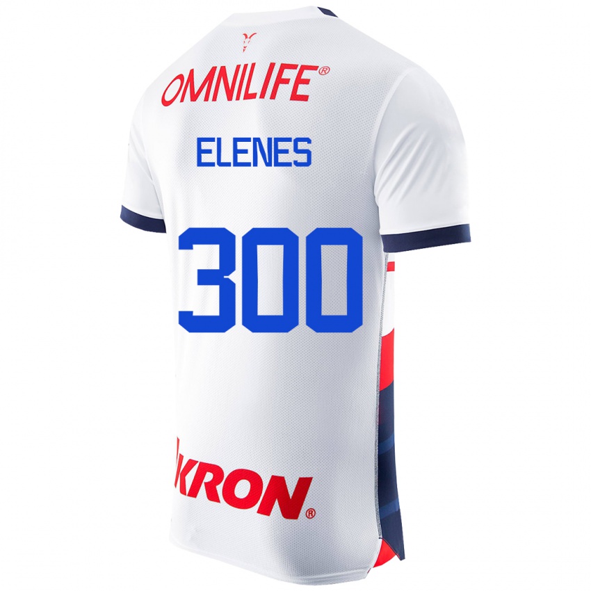 Kinderen José Elenes #300 Wit Uitshirt Uittenue 2023/24 T-Shirt België
