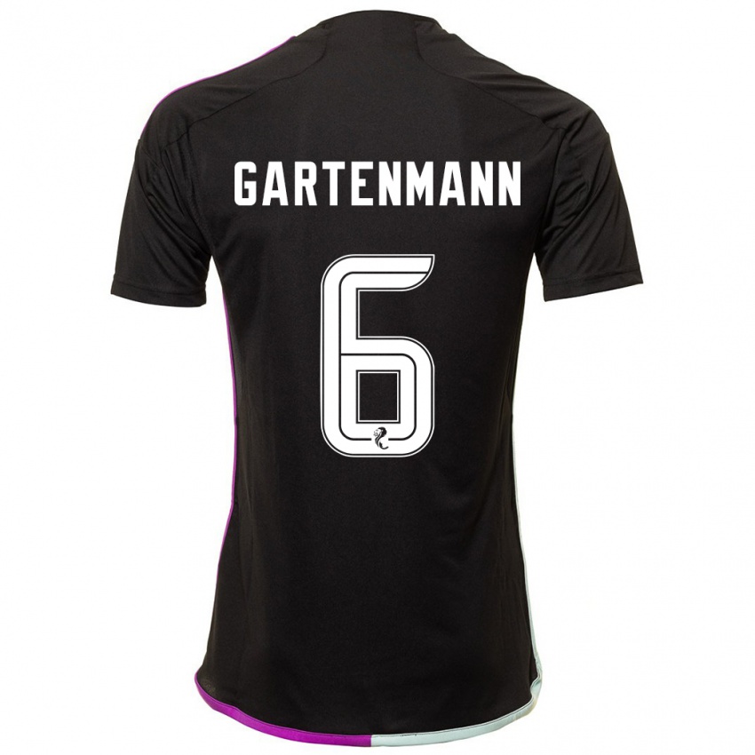 Kinder Stefan Gartenmann #6 Schwarz Auswärtstrikot Trikot 2023/24 T-Shirt Belgien