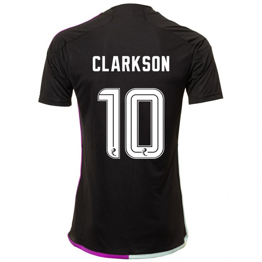 Kinder Leighton Clarkson #10 Schwarz Auswärtstrikot Trikot 2023/24 T-Shirt Belgien