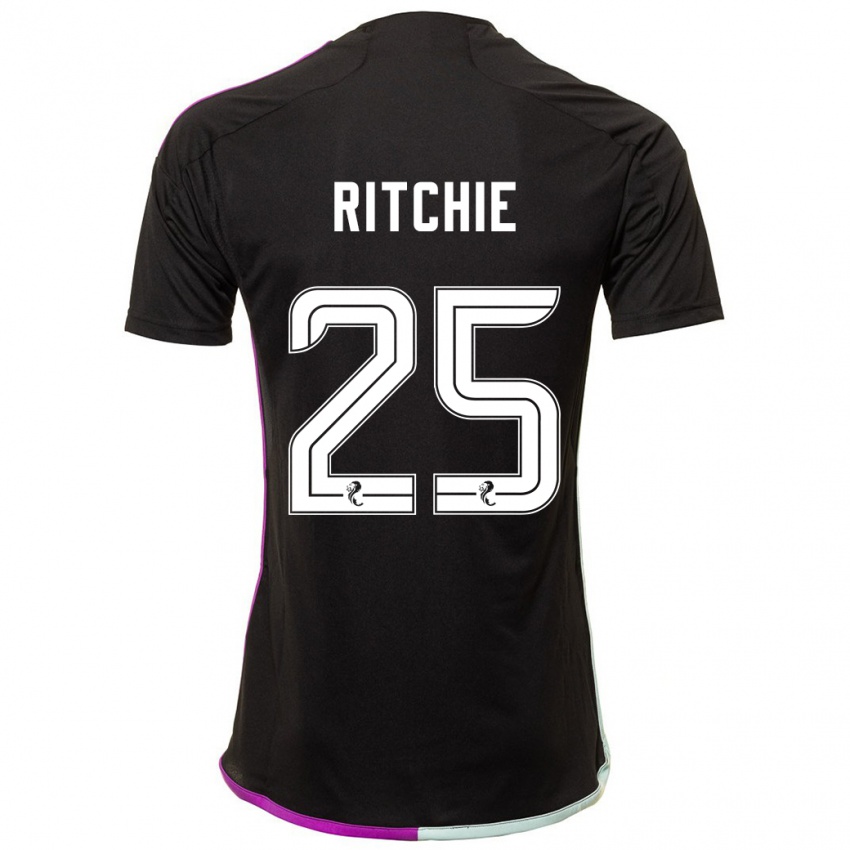 Kinderen Tom Ritchie #25 Zwart Uitshirt Uittenue 2023/24 T-Shirt België