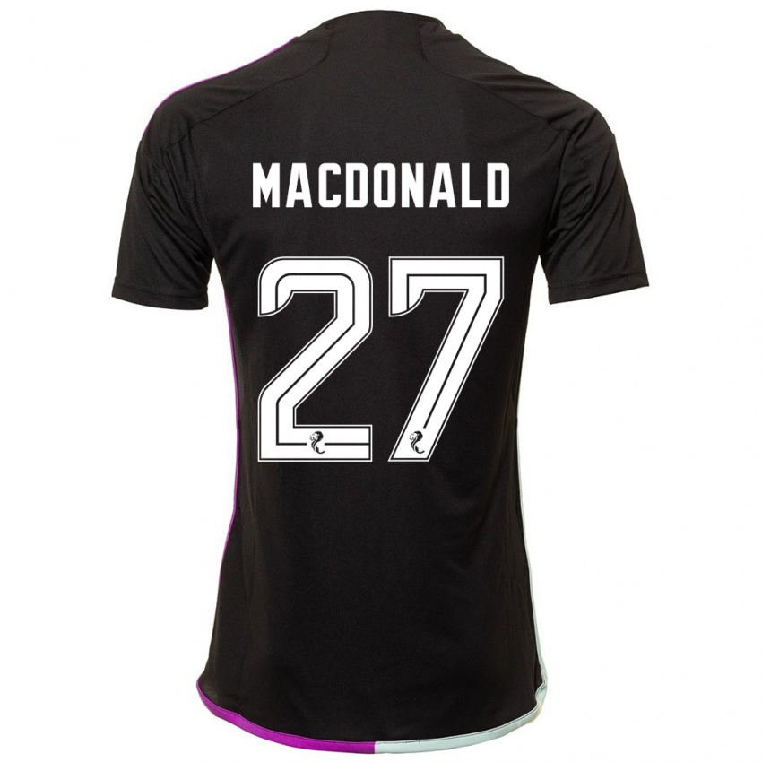 Enfant Maillot Angus Macdonald #27 Noir Tenues Extérieur 2023/24 T-Shirt Belgique