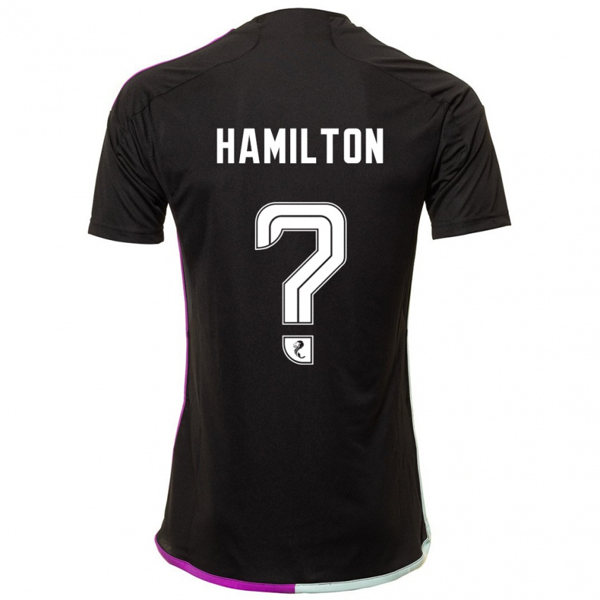 Kinderen Brendan Hamilton #0 Zwart Uitshirt Uittenue 2023/24 T-Shirt België