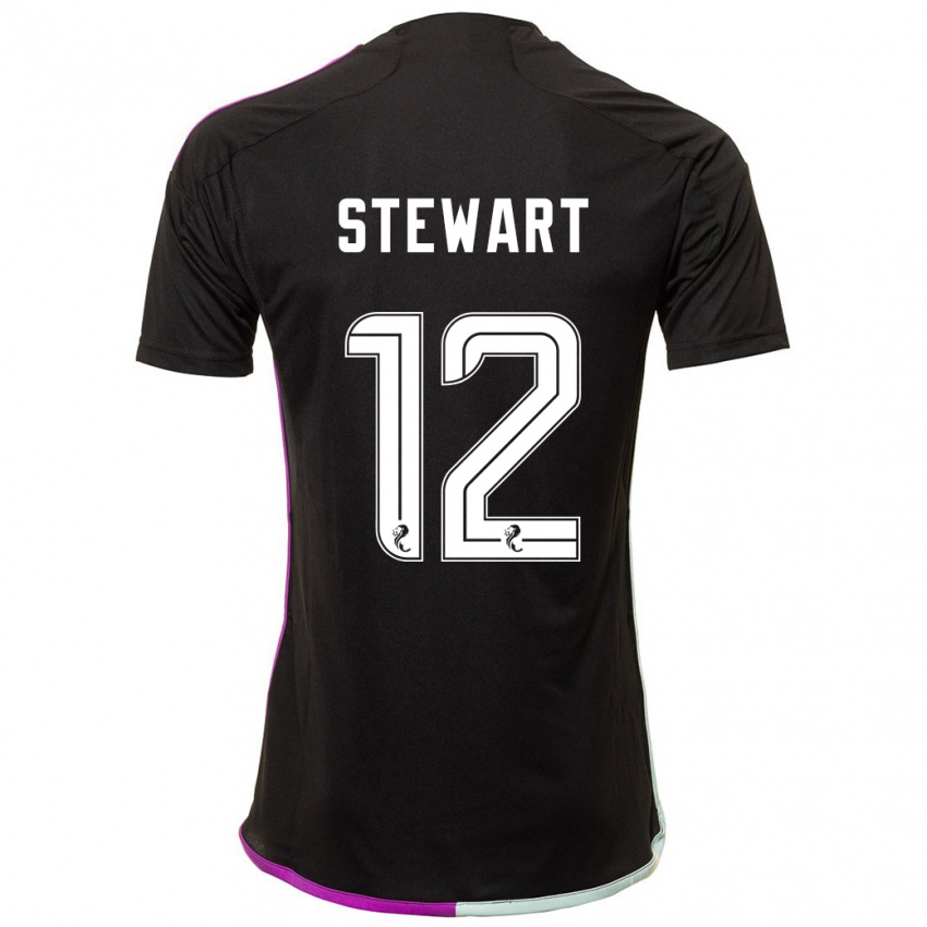 Kinderen Hannah Stewart #12 Zwart Uitshirt Uittenue 2023/24 T-Shirt België