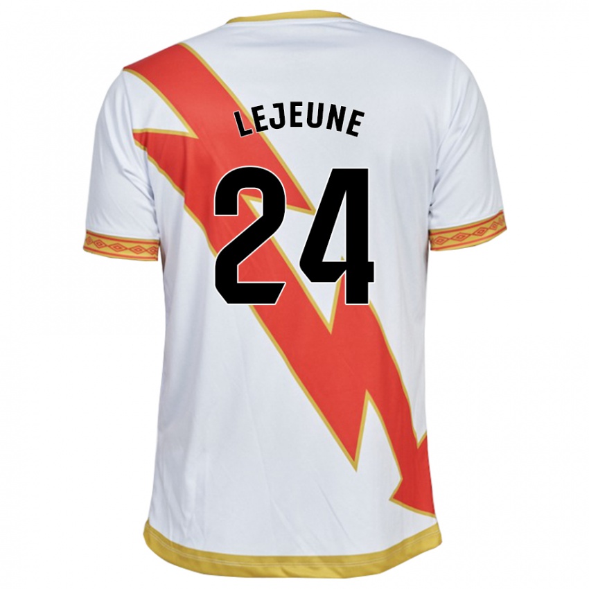 Heren Florian Lejeune #24 Wit Thuisshirt Thuistenue 2023/24 T-Shirt België