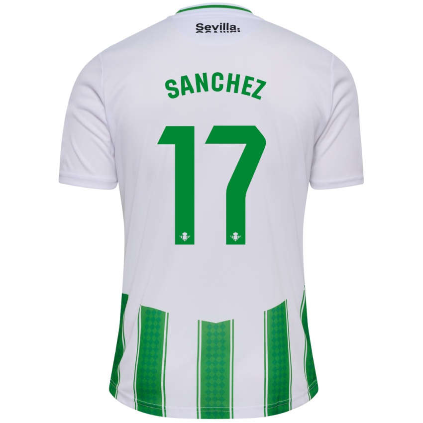 Herren Rodri Sanchez #17 Weiß Heimtrikot Trikot 2023/24 T-Shirt Belgien
