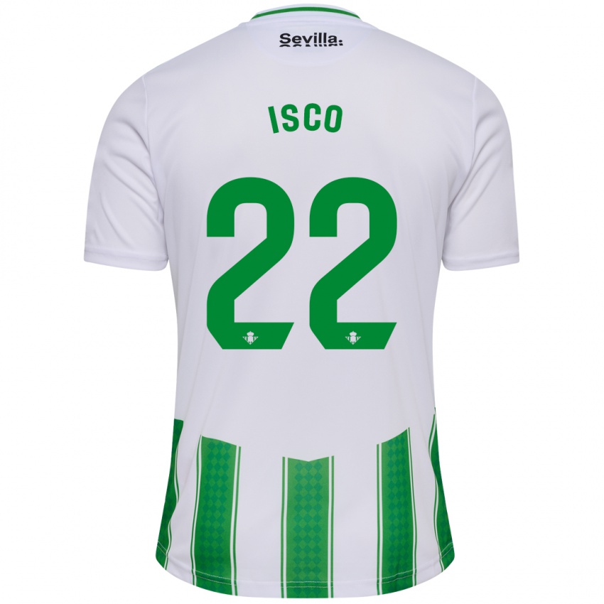 Herren Isco #22 Weiß Heimtrikot Trikot 2023/24 T-Shirt Belgien
