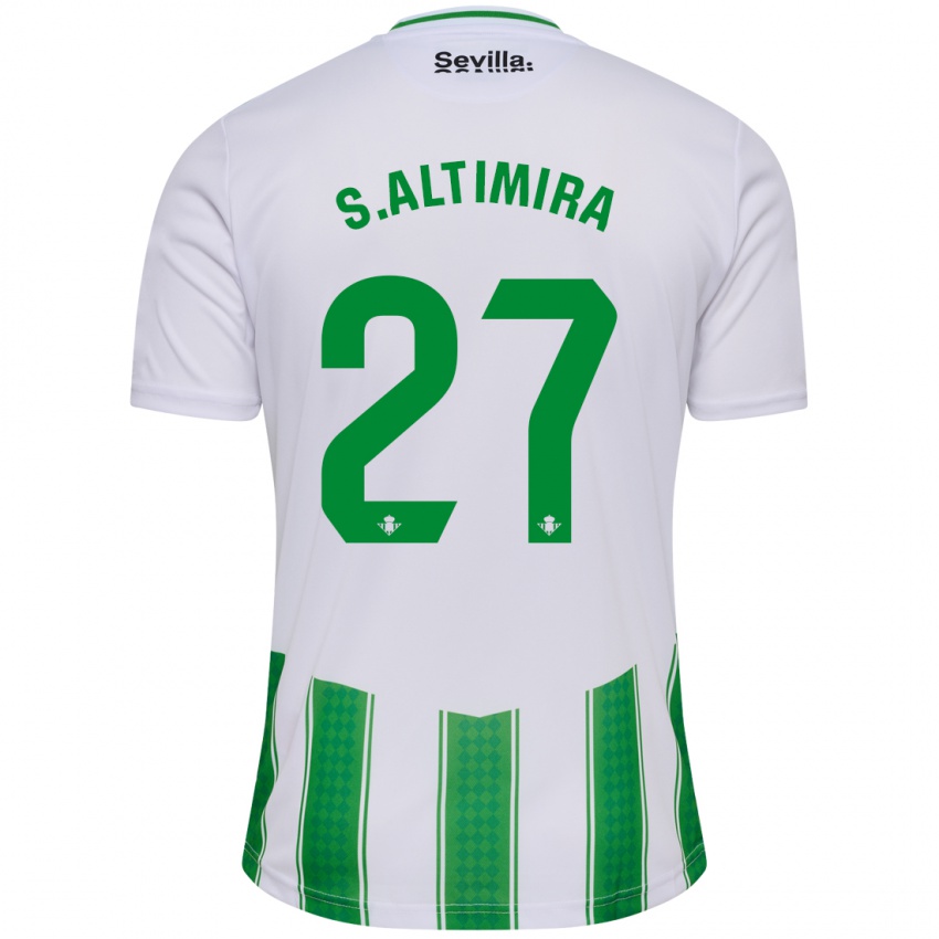 Heren Sergi Altimira #27 Wit Thuisshirt Thuistenue 2023/24 T-Shirt België