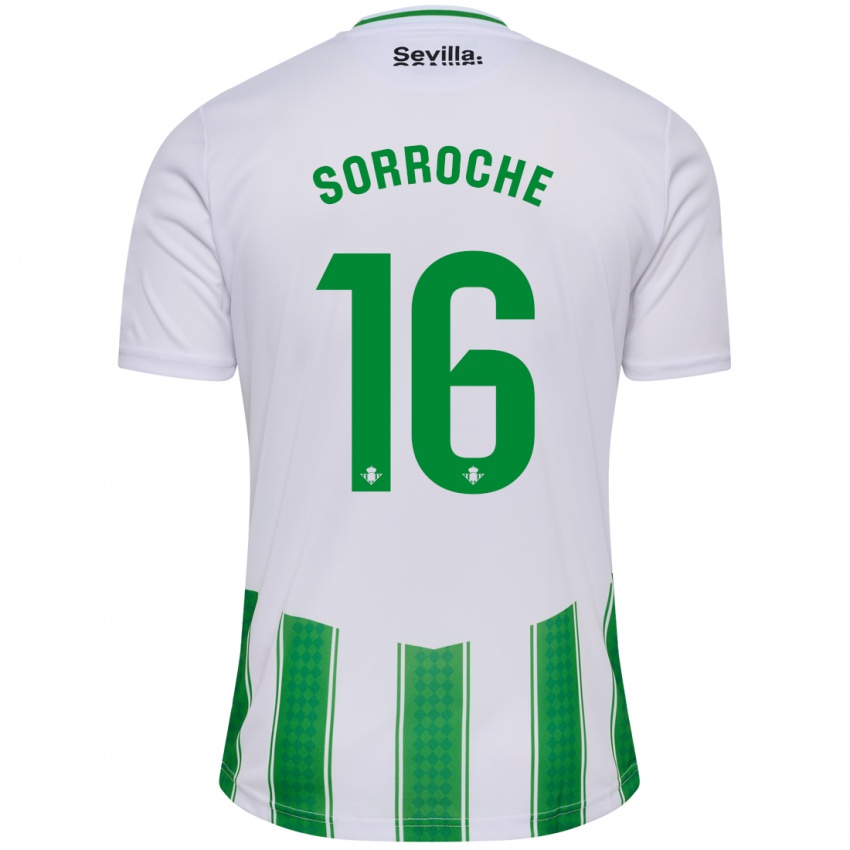 Heren Ginés Sorroche #16 Wit Thuisshirt Thuistenue 2023/24 T-Shirt België