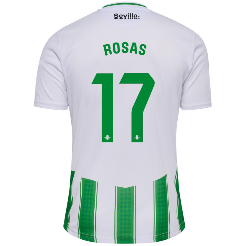 Heren Berto Rosas #17 Wit Thuisshirt Thuistenue 2023/24 T-Shirt België