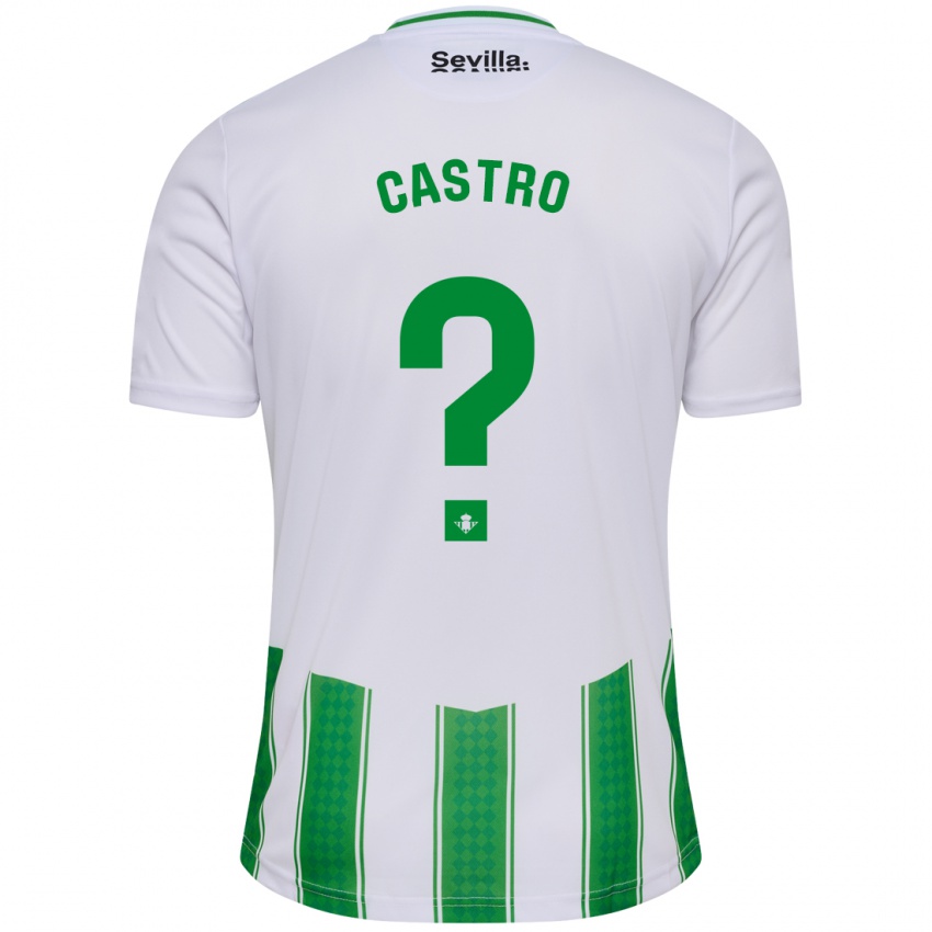 Heren Baldu Castro #0 Wit Thuisshirt Thuistenue 2023/24 T-Shirt België