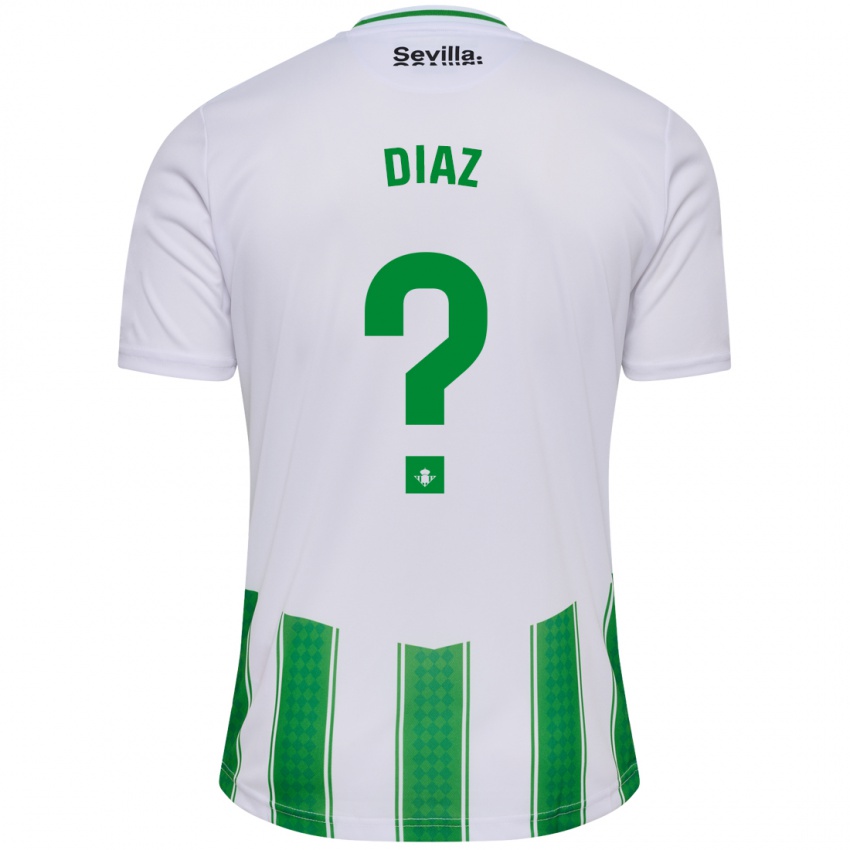 Herren Ismael Díaz #0 Weiß Heimtrikot Trikot 2023/24 T-Shirt Belgien
