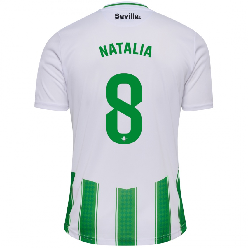 Heren Natalia Montilla Martinez #8 Wit Thuisshirt Thuistenue 2023/24 T-Shirt België