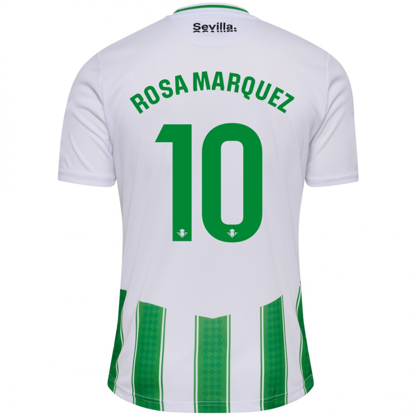 Herren Rosa Márquez Baena #10 Weiß Heimtrikot Trikot 2023/24 T-Shirt Belgien