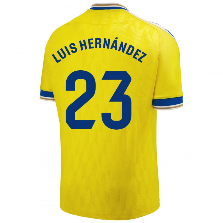 Herren Luis Hernández #23 Gelb Heimtrikot Trikot 2023/24 T-Shirt Belgien