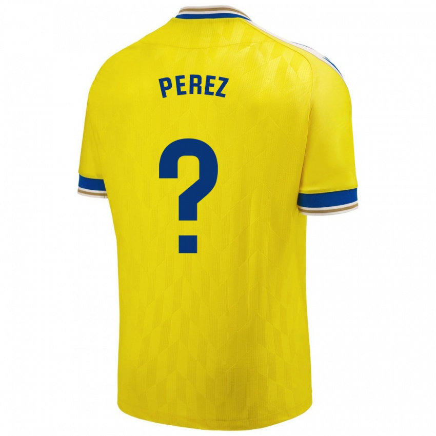 Herren Ángel Pérez #0 Gelb Heimtrikot Trikot 2023/24 T-Shirt Belgien