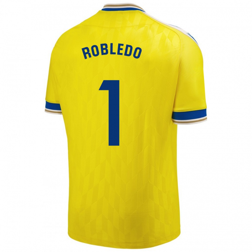 Herren Robledo #1 Gelb Heimtrikot Trikot 2023/24 T-Shirt Belgien