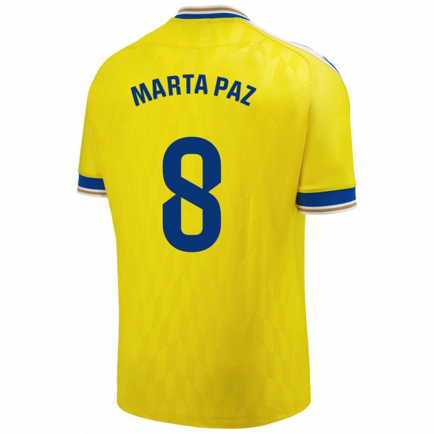 Herren Marta Milagros Paz Cruz #8 Gelb Heimtrikot Trikot 2023/24 T-Shirt Belgien