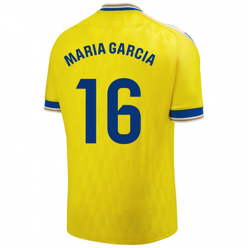 Herren Maria García Fernández #16 Gelb Heimtrikot Trikot 2023/24 T-Shirt Belgien