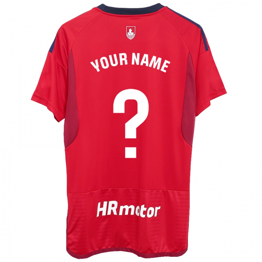 Homme Maillot Votre Nom #0 Rouge Tenues Domicile 2023/24 T-Shirt Belgique