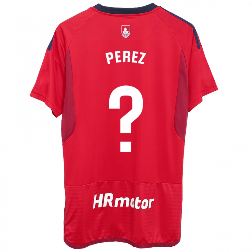 Heren Bruno Perez #0 Rood Thuisshirt Thuistenue 2023/24 T-Shirt België