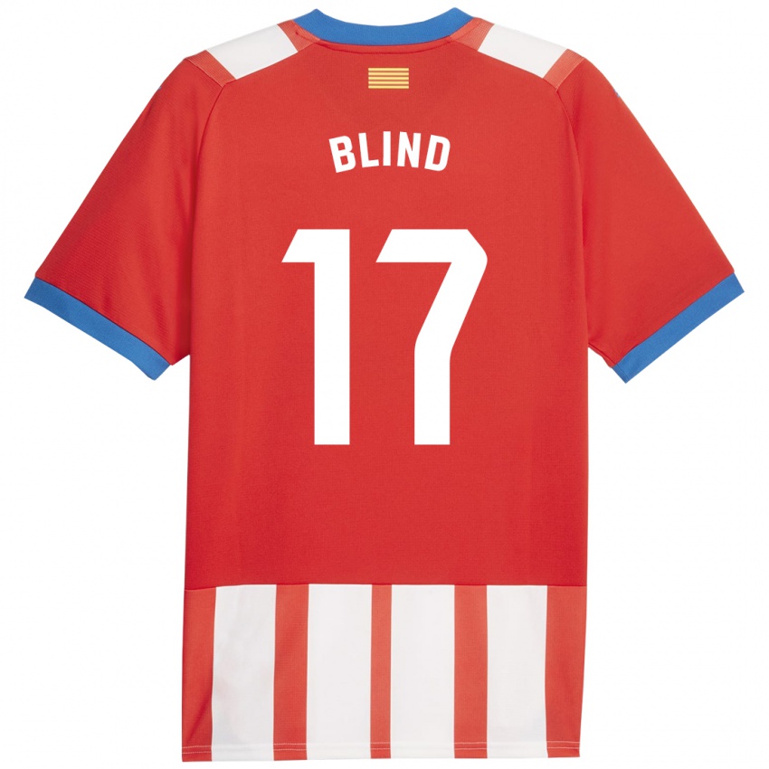 Herren Daley Blind #17 Rot-Weiss Heimtrikot Trikot 2023/24 T-Shirt Belgien