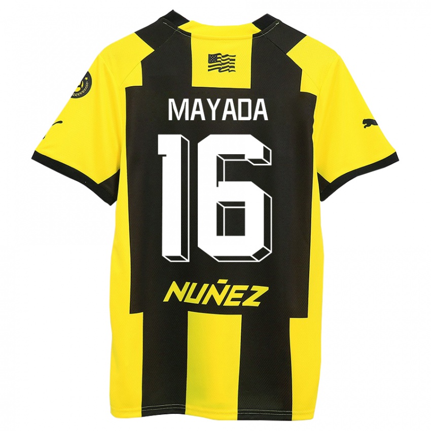 Heren Camilo Mayada #16 Geel Zwart Thuisshirt Thuistenue 2023/24 T-Shirt België