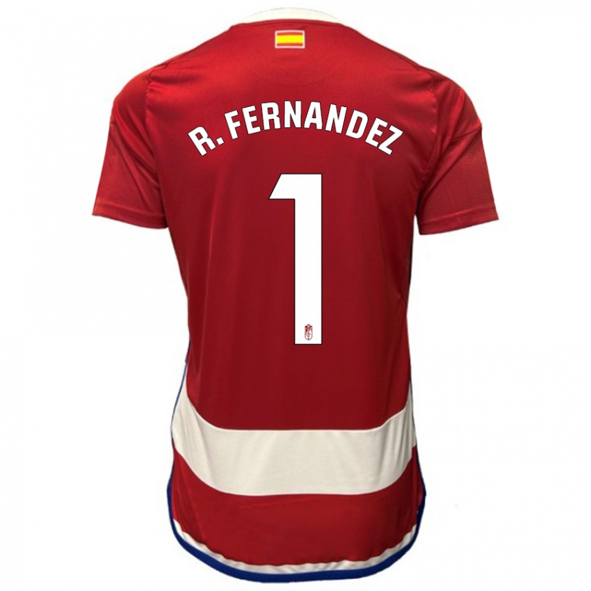 Herren Raúl Fernández #1 Rot Heimtrikot Trikot 2023/24 T-Shirt Belgien