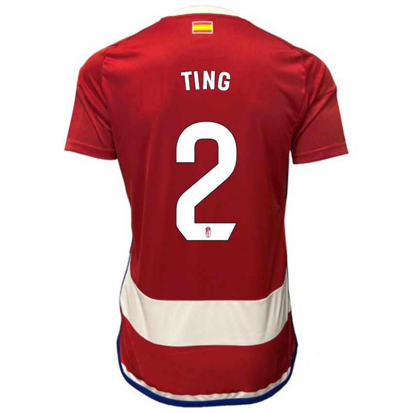 Herren Xie Ting #2 Rot Heimtrikot Trikot 2023/24 T-Shirt Belgien