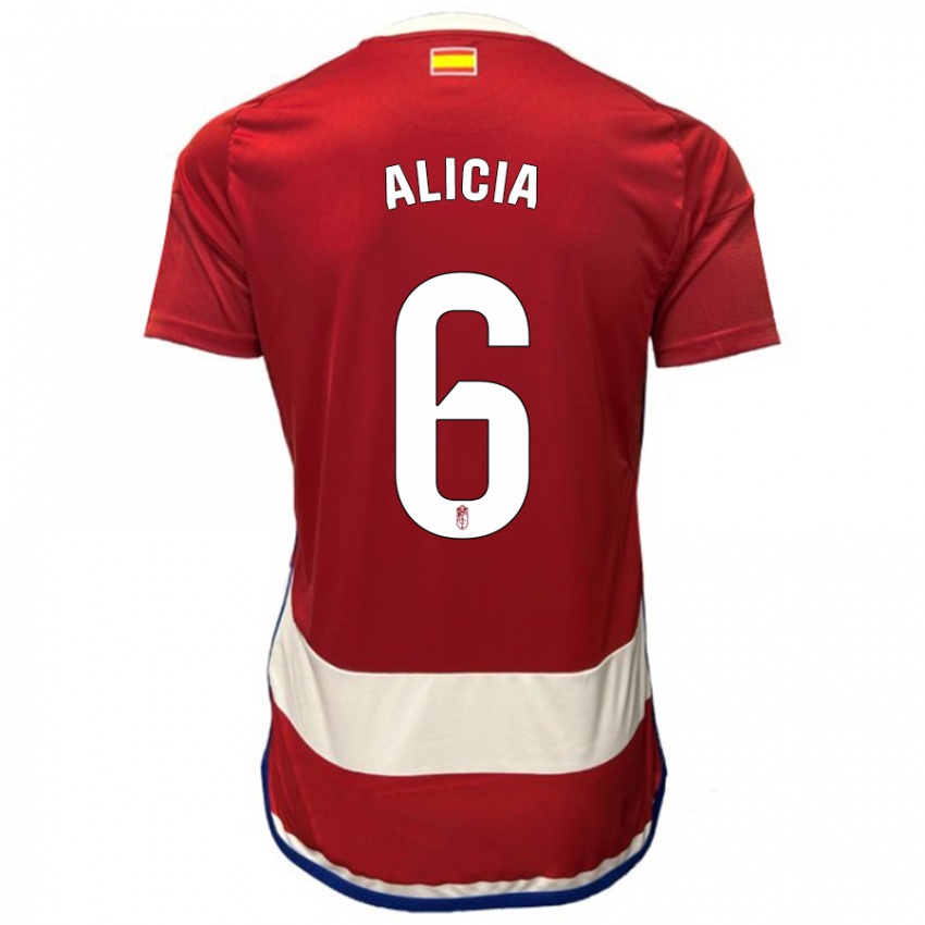 Herren Alicia #6 Rot Heimtrikot Trikot 2023/24 T-Shirt Belgien