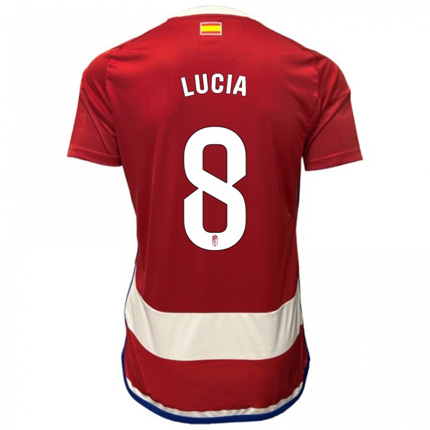 Herren Lucía Martínez #8 Rot Heimtrikot Trikot 2023/24 T-Shirt Belgien